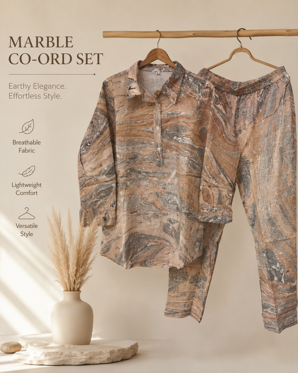 Luxury Marble Print Co-Ord Set