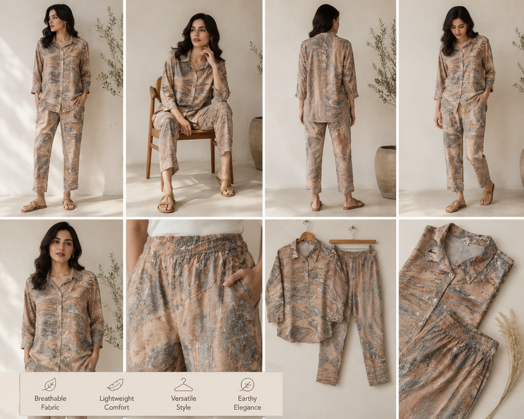 Luxury Marble Print Co-Ord Set
