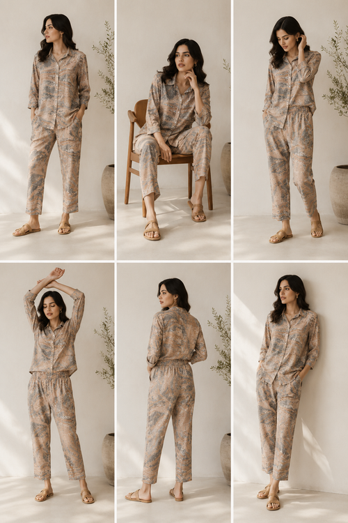 Luxury Marble Print Co-Ord Set
