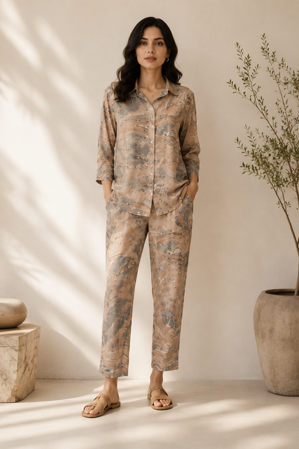 Luxury Marble Print Co-Ord Set